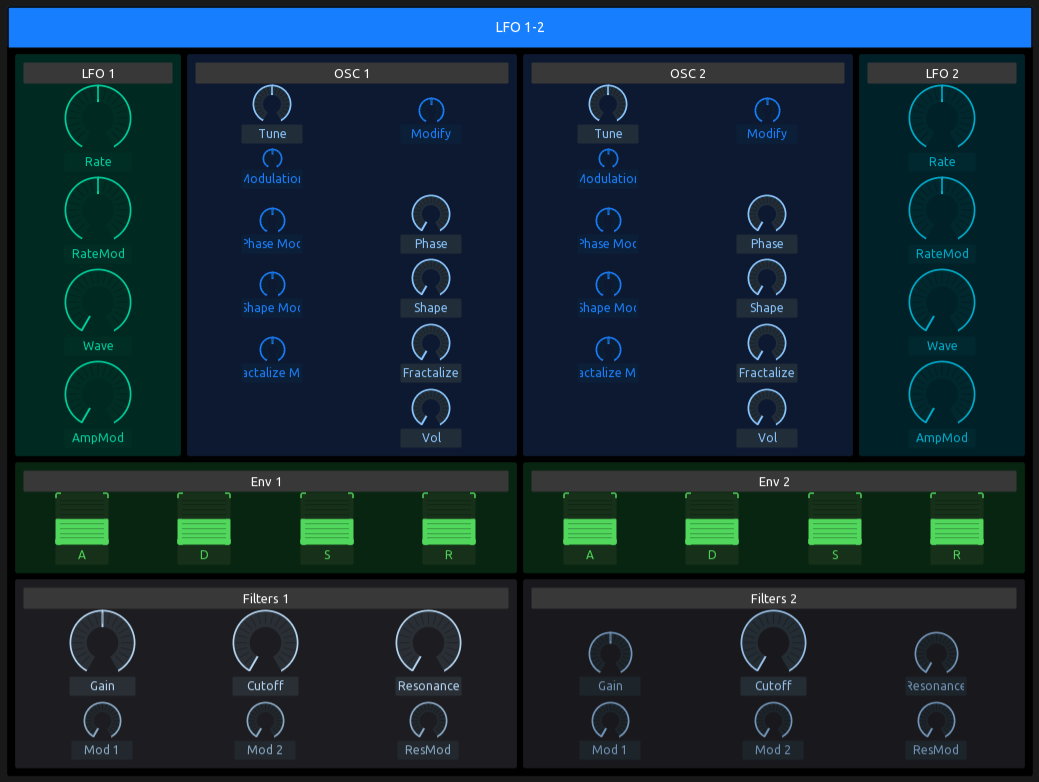 Generated TouchOSC layout